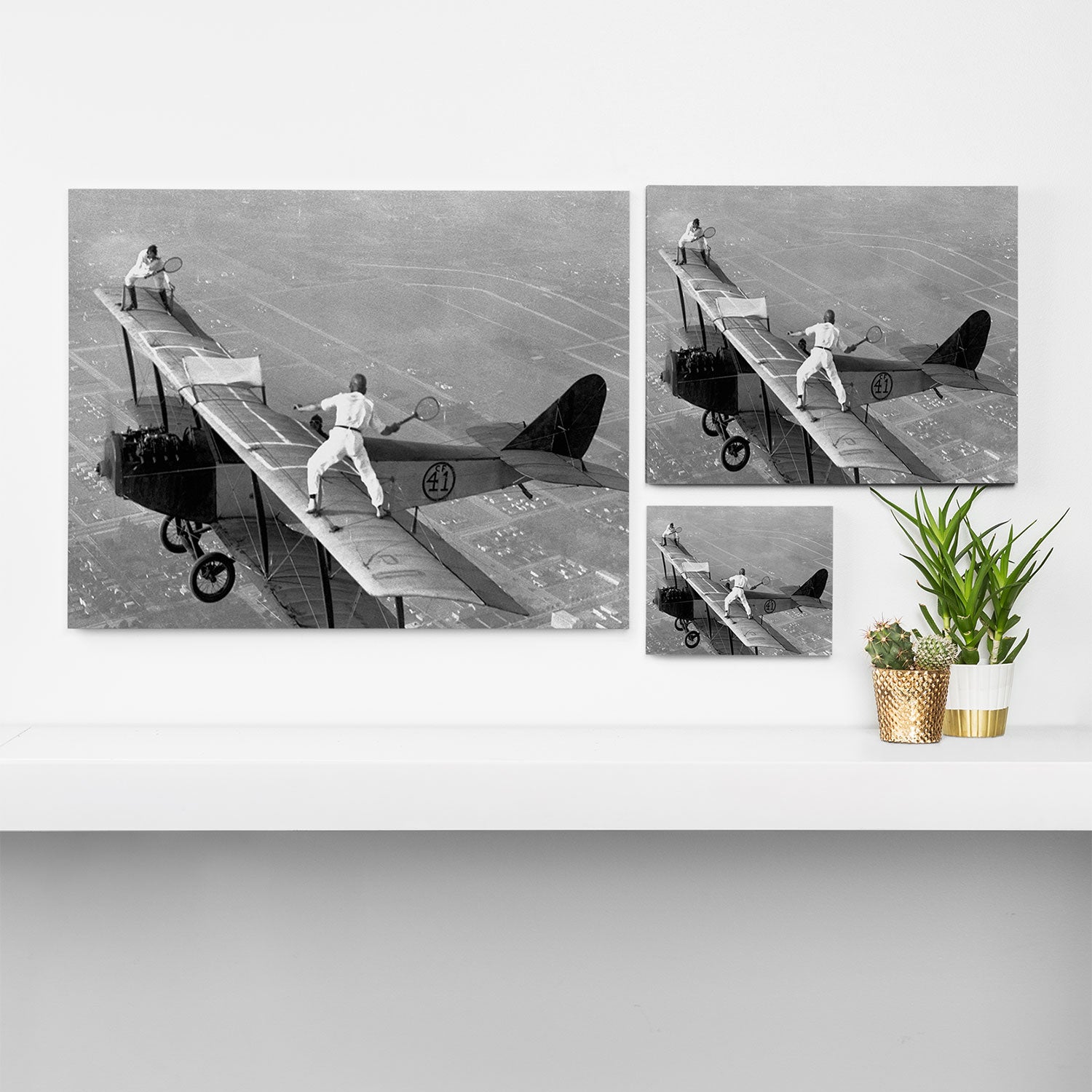 Tennis Players In Flight Gladys Roy And Ivan Unger Canvas Print Gallery Image 3