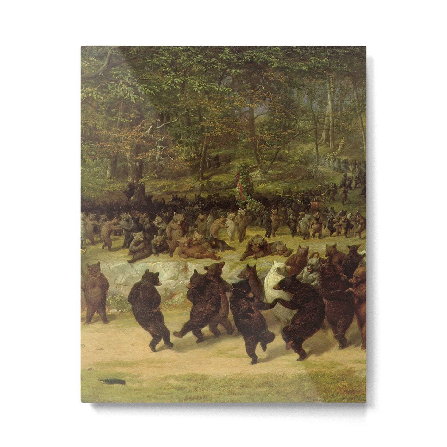 The Bear Dance Painting - William Holbrook Beard Metal Print Gallery Image 4