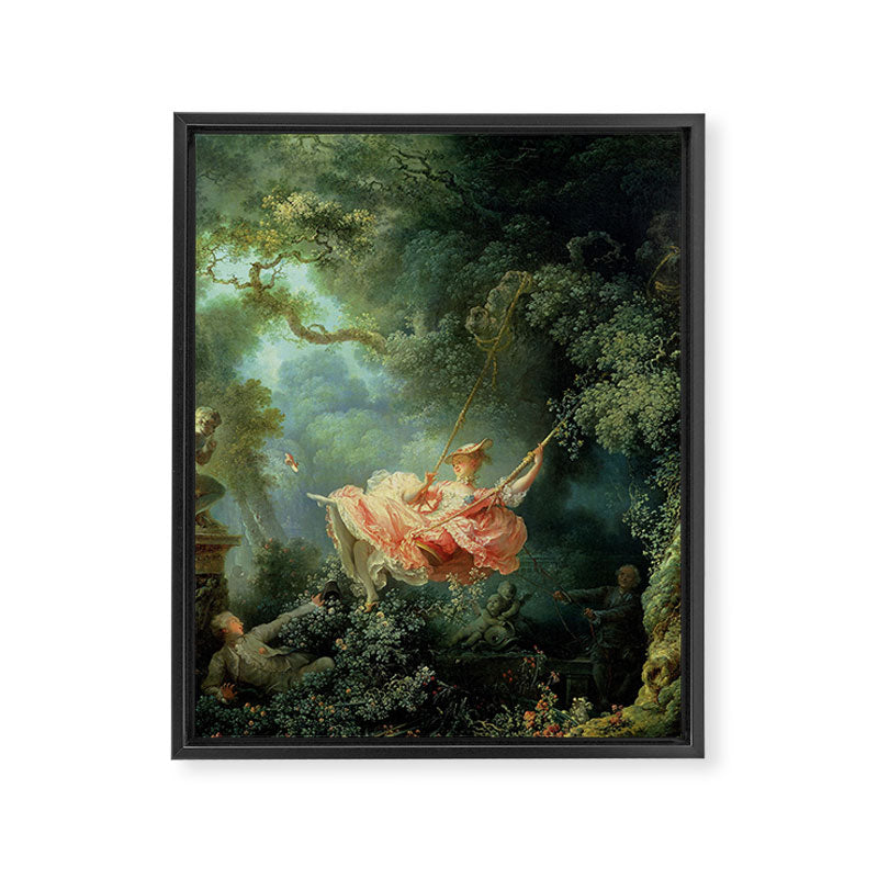 The Swing Painting By Jean-Honoré Fragonard Framed Canvas Print Gallery Image 3