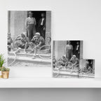 Tour De France Cyclists Drinking Beers Canvas Print Gallery Image 3