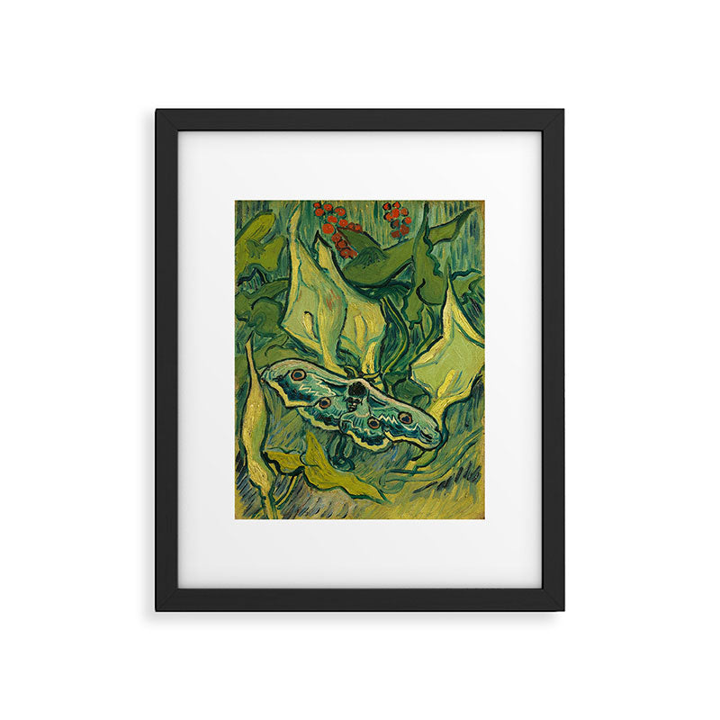 Vincent Van Gogh Giant Emperor Peacock Moth Framed Art Print Gallery Image 5