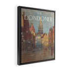 The Londoner - High St, Kensington, before the widening Framed Canvas Print Gallery Image 2