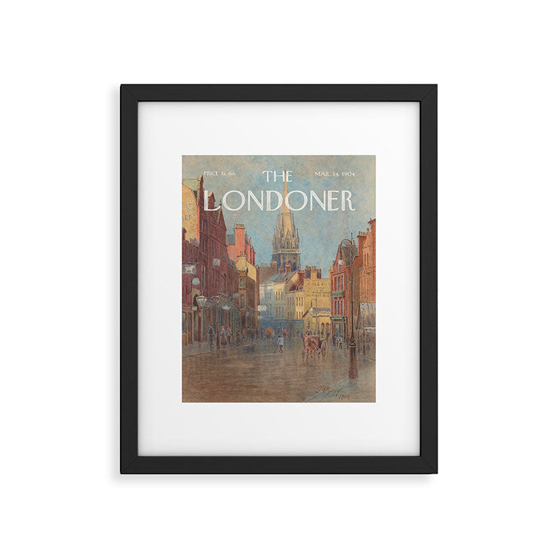The Londoner - High St, Kensington, before the widening Framed Art Print Gallery Image 5