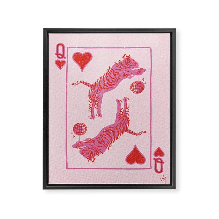 Queen of Tigers Framed Canvas Print Gallery Image 1