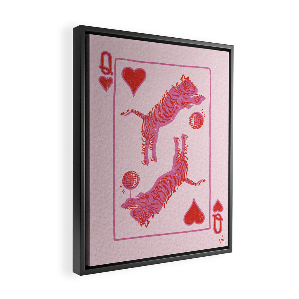 Queen of Tigers Framed Canvas Print Gallery Image 2