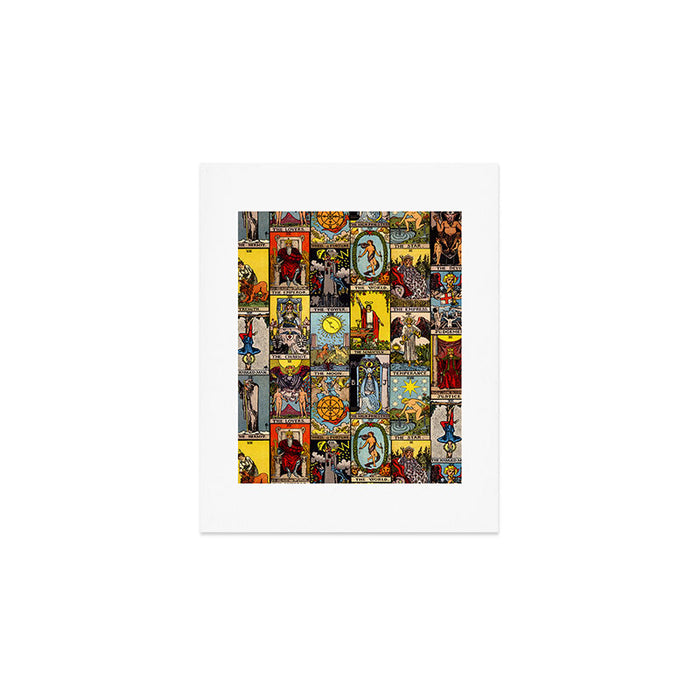 Major Arcana of the Tarot Patchwork Design Art Print Gallery Image 1