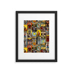 Major Arcana of the Tarot Patchwork Design Framed Art Print Gallery Image 6