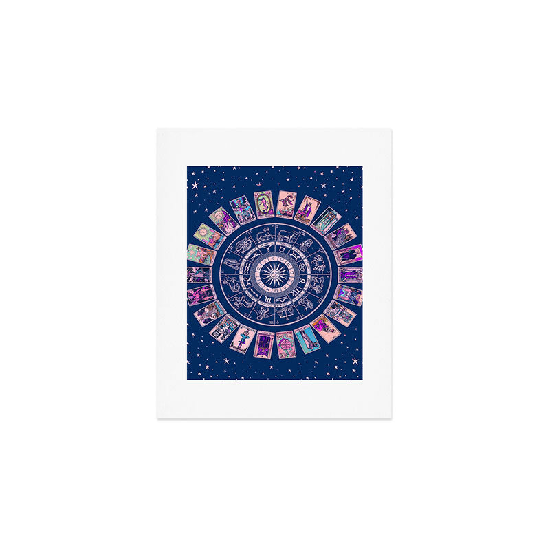 Major Arcana & Wheel of the Zodiac | Pastel Goth Art Print Gallery Image 1