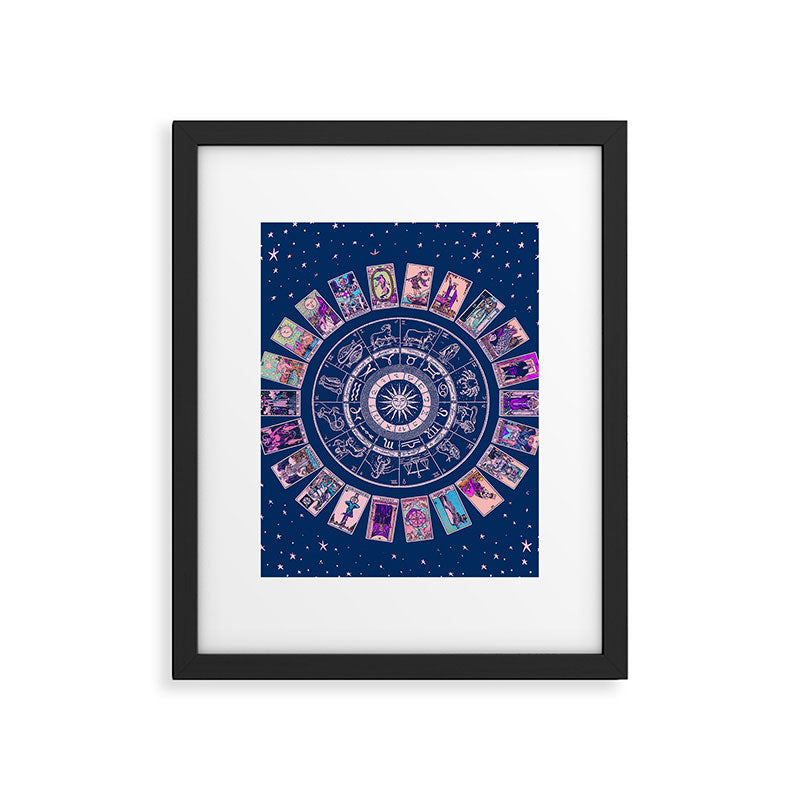 Major Arcana & Wheel of the Zodiac | Pastel Goth Framed Art Print Gallery Image 6