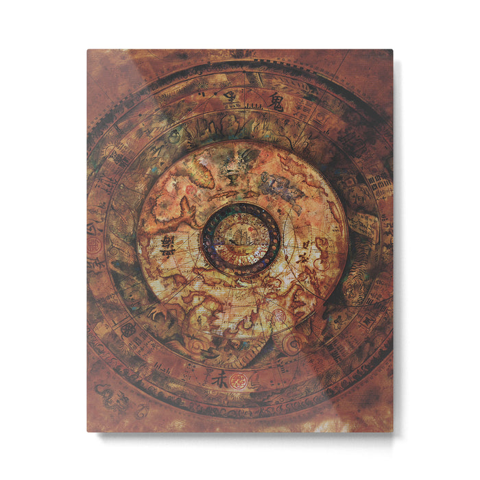 Sao Feng Replica Map Pirates of the Caribbean Metal Print Gallery Image 1