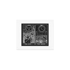 The Sun and Moon Tarot Cards | Obsidian & Pearl Art Print Gallery Image 1