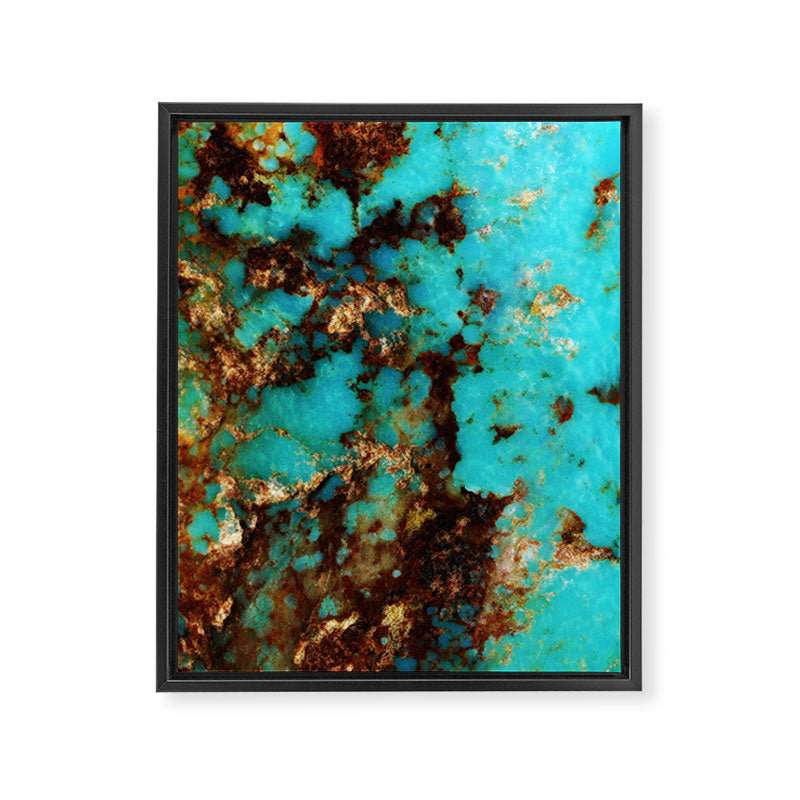 Turquoise I Framed Canvas Print Gallery Image 6