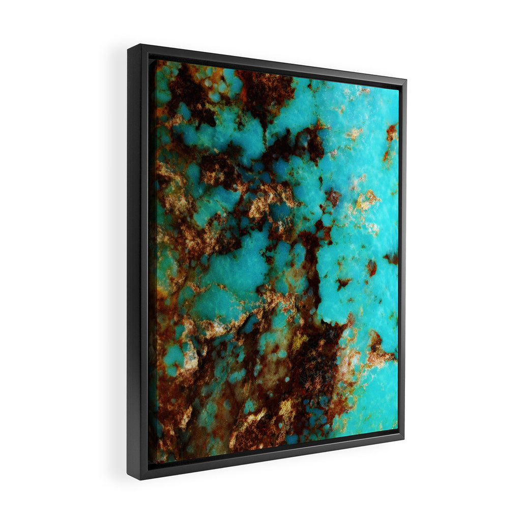 Turquoise I Framed Canvas Print Gallery Image 2