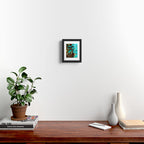 Turquoise I Framed Art Print Gallery Image 2