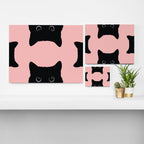 Black Cat Canvas Print Gallery Image 3