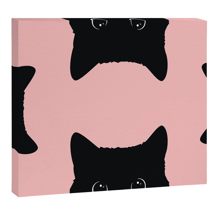 Black Cat Canvas Print Gallery Image 1