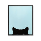 Black cat I Framed Canvas Print Gallery Image 8