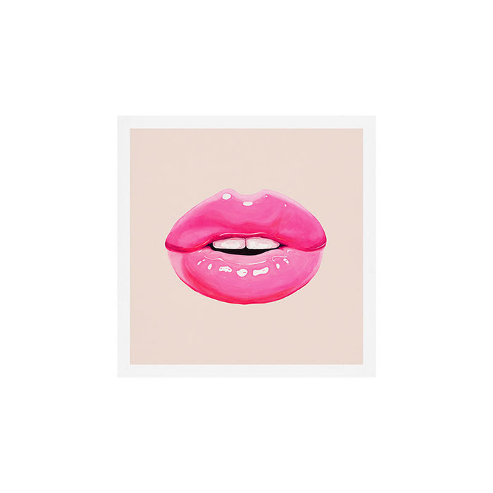 Fashion pink lips I Art Print Gallery Image 1