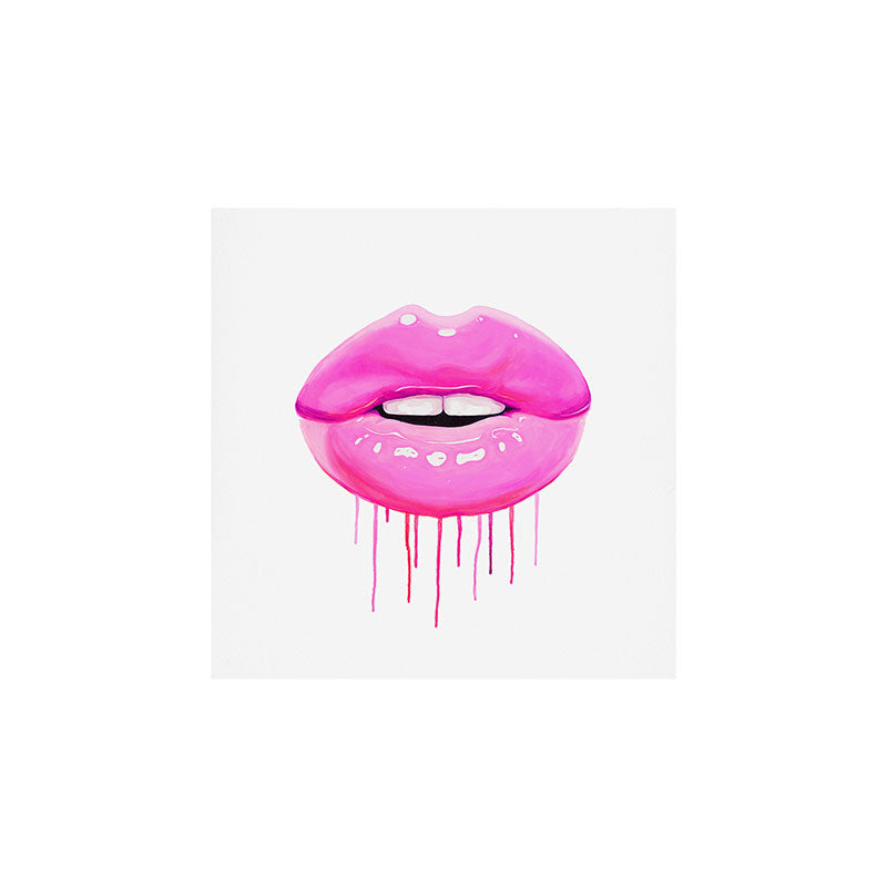 Pink lips Art Print Gallery Image 1