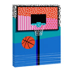 All Day - memphis art print, retro art print, 80s, basketball, basketball art print Canvas Print Gallery Image 6