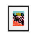 B.F.F. - throwback 80s style memphis design neon art print hipster brooklyn palm springs resort patt Framed Art Print Gallery Image 5
