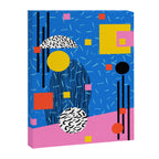 Crank - 80s retro throwback minimal abstract painting memphis style trendy vibes all day Canvas Print Gallery Image 6