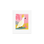 FeelFree - memphis throwback retro bird tropical nature animal parrot cockatoo 1980s 80s pop art Art Print Gallery Image 1