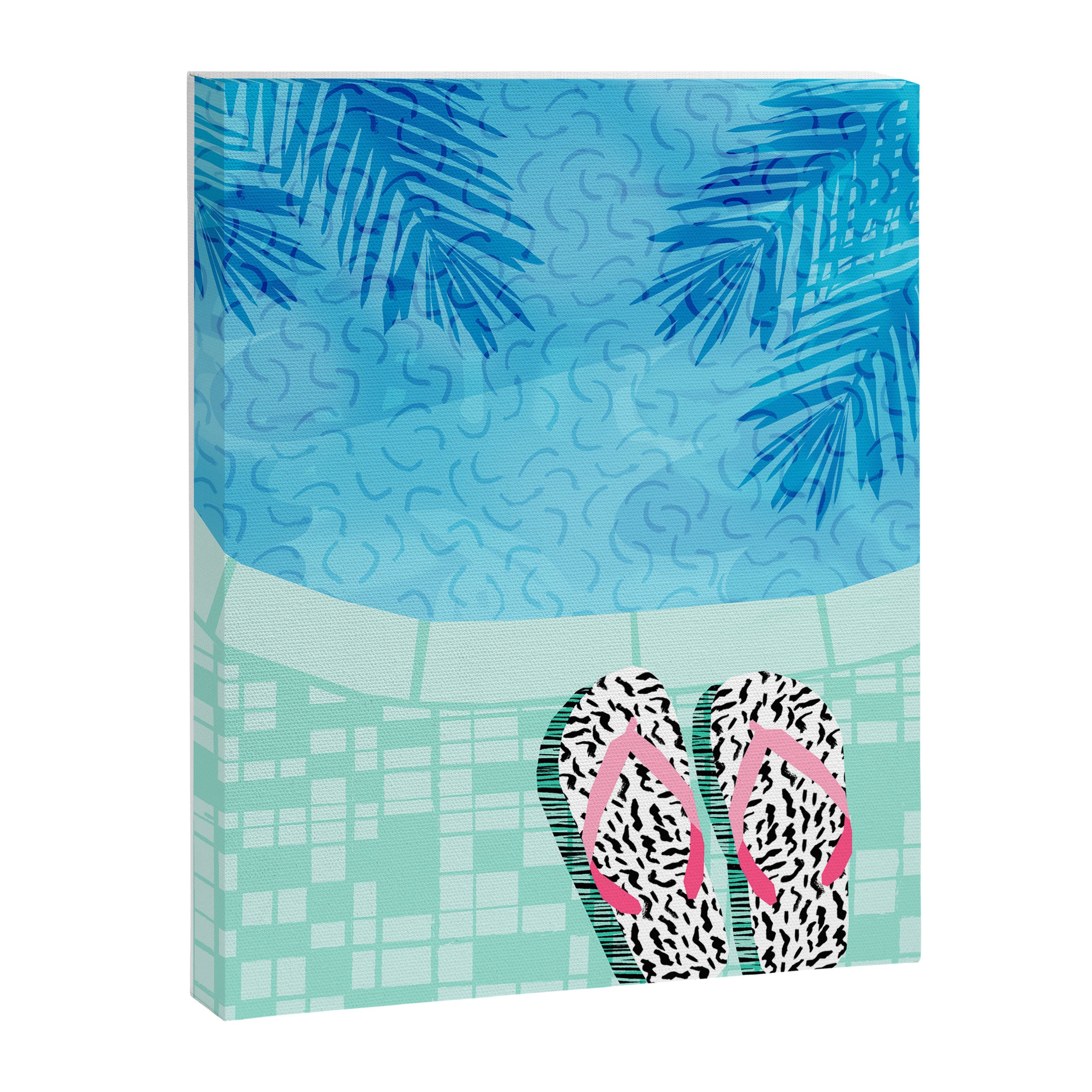 Go Time - resort palm springs poolside oasis swimming athlete vacation topical island summer fun Canvas Print Gallery Image 6