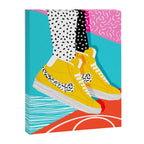 Kid You Not - memphis retro shoes fashion throwback 80s style trends minimalist art neon Canvas Print Gallery Image 6