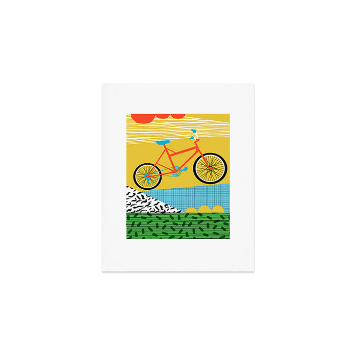 Outtie - velocitech mountain machine, biking, bicycle art print, cyclist gifts, bike art prints Art Print Gallery Image 1