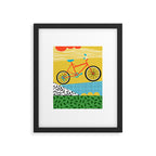 Outtie - velocitech mountain machine, biking, bicycle art print, cyclist gifts, bike art prints Framed Art Print Gallery Image 5