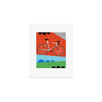Sporty - bicycle art, schwinn paramount, biking, cycling art print, retro, memphis art print Art Print Gallery Image 1