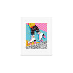 Steeze - 80's memphis rollerskating rad neon trendy art gifts throwback retro vibes Art Print Gallery Image 1