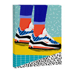 Super Fire - retro sneakers, throwback, memphis, fashion, shoes, sneakers, Canvas Print Gallery Image 6