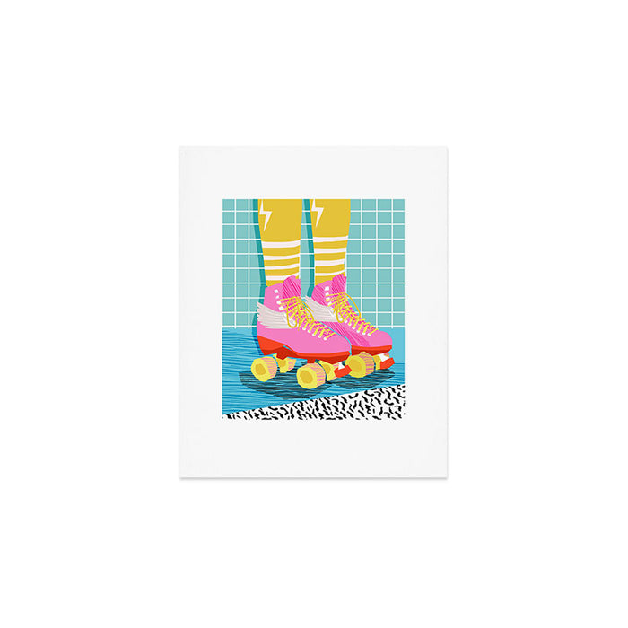 The Right Stuff - retro throwback 80s style rollerskates skating rink trendy 1980's Art Print Gallery Image 1
