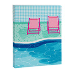 Vay-K - abstract memphis throwback poolside swim team palm springs vacation socal pool hang Canvas Print Gallery Image 6
