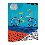 Wheelie - roger decoster bmx, bikes, bike, bicycle art print, cycling, sports art print Canvas Print Gallery Image 6