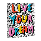 Ya Heard - 1980's throwback retro pattern memphis-style hipster bright colorful pop art minimal rad Canvas Print Gallery Image 6