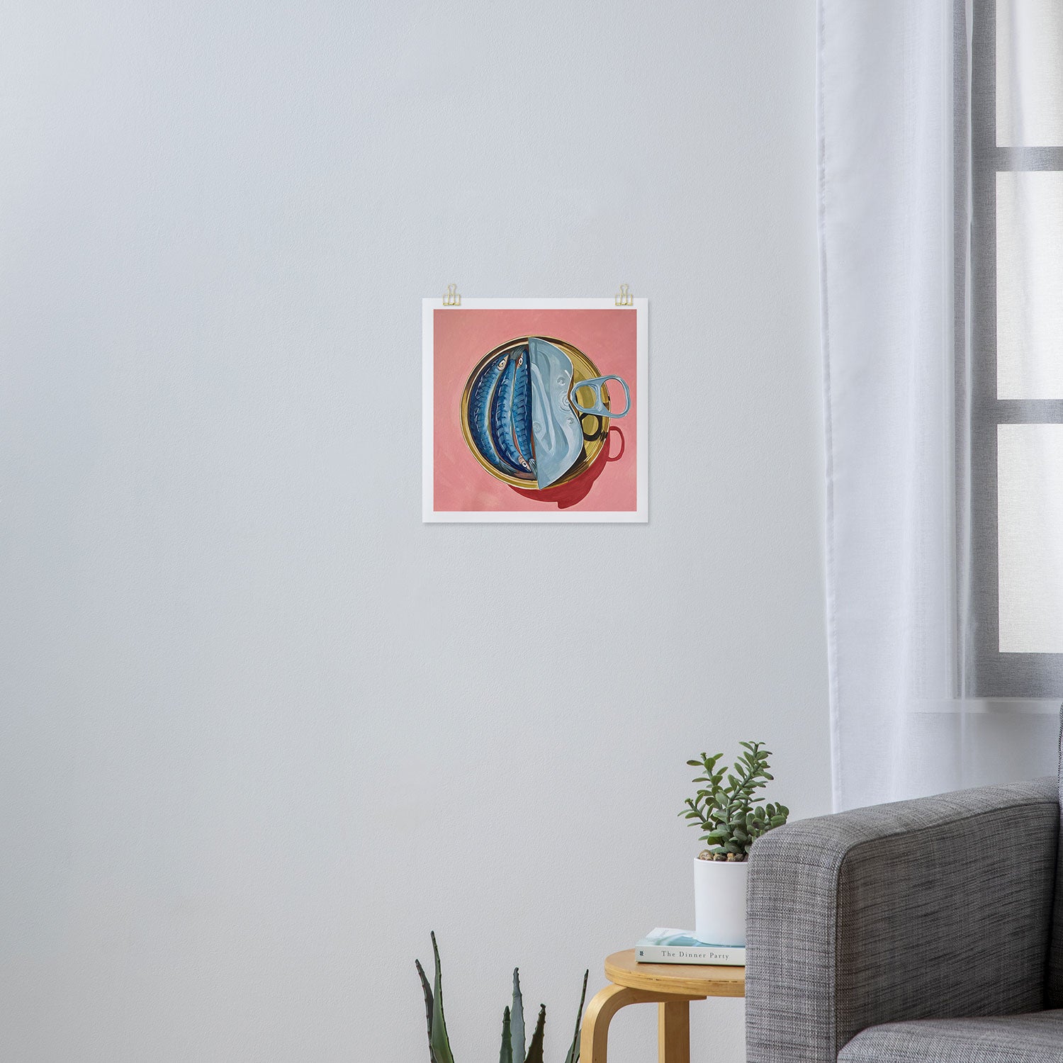 Pink Sardine Art Print Gallery Image 3