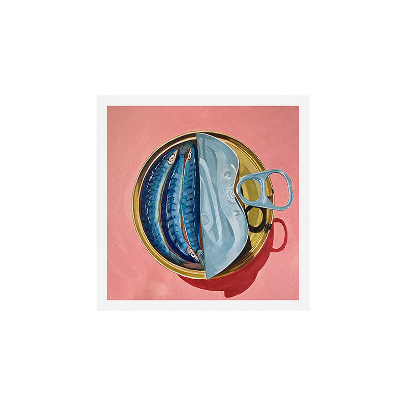 Pink Sardine Art Print Gallery Image 1