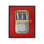 Tinned Fish Framed Canvas Print Gallery Image 6