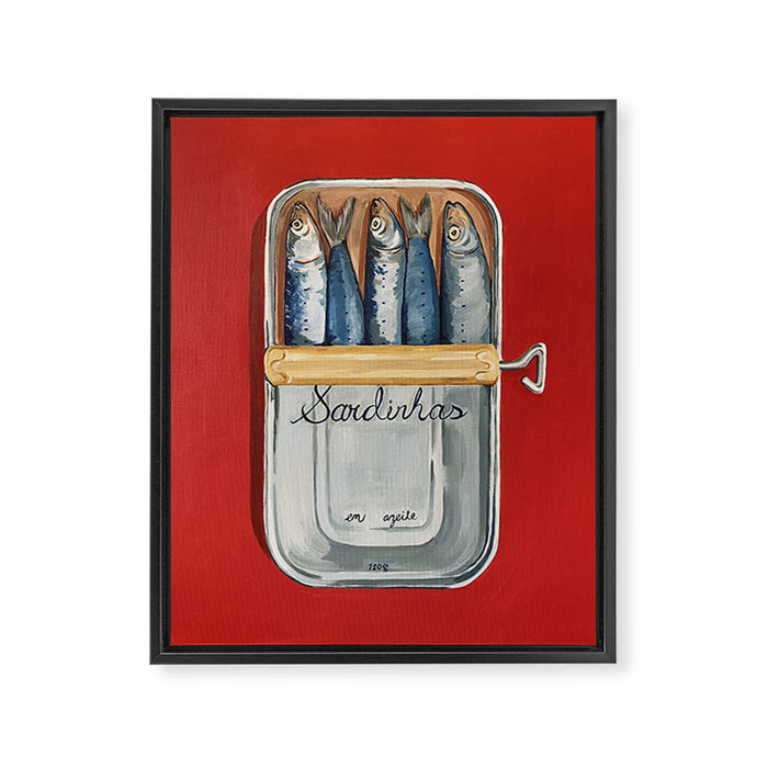 Tinned Fish Framed Canvas Print Gallery Image 1