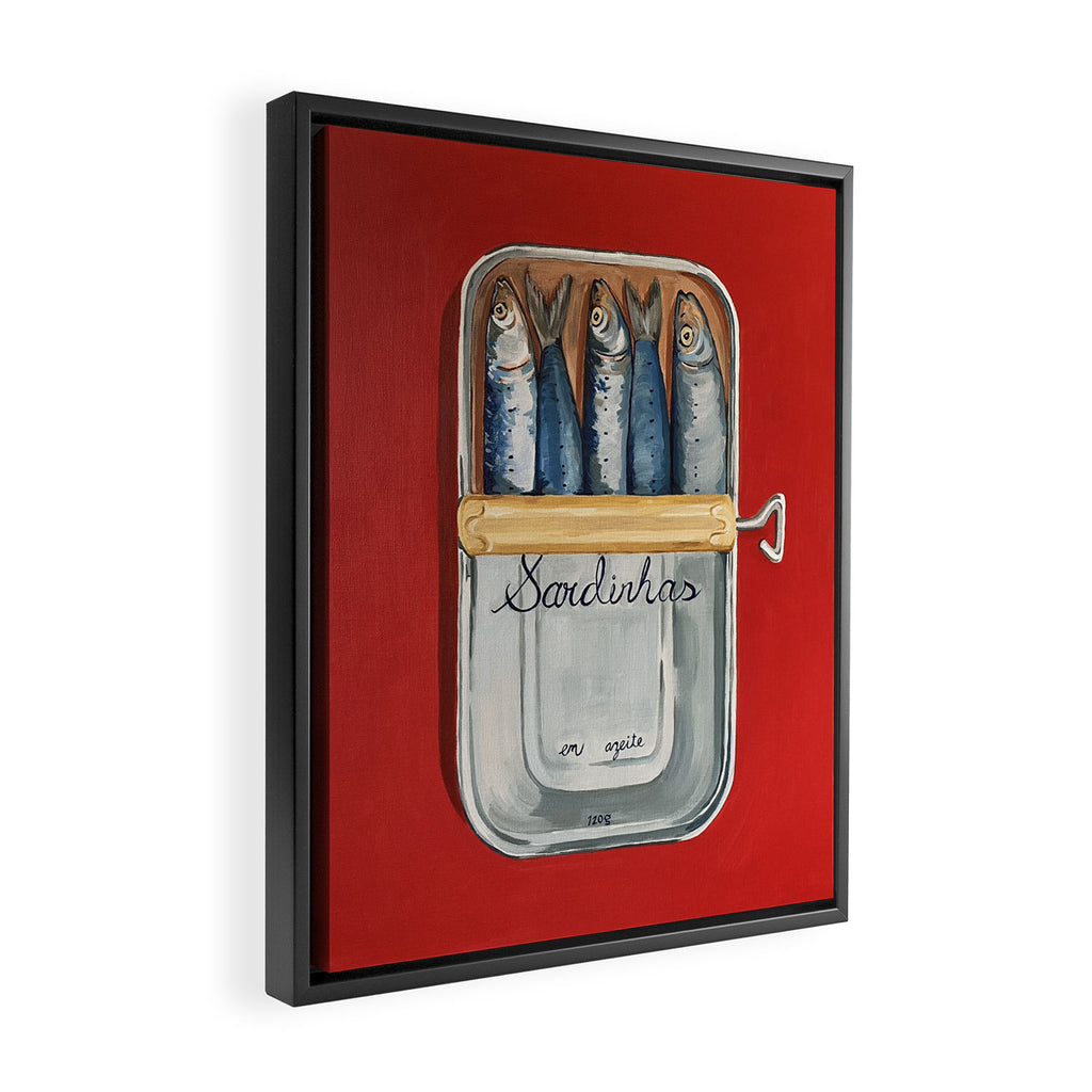 Tinned Fish Framed Canvas Print Gallery Image 2