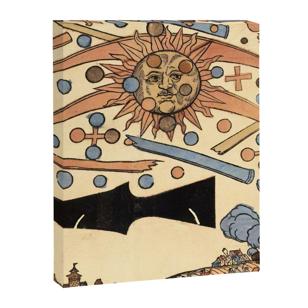 1561 Celestial Phenomenon over Nuremberg Canvas Print Gallery Image 6