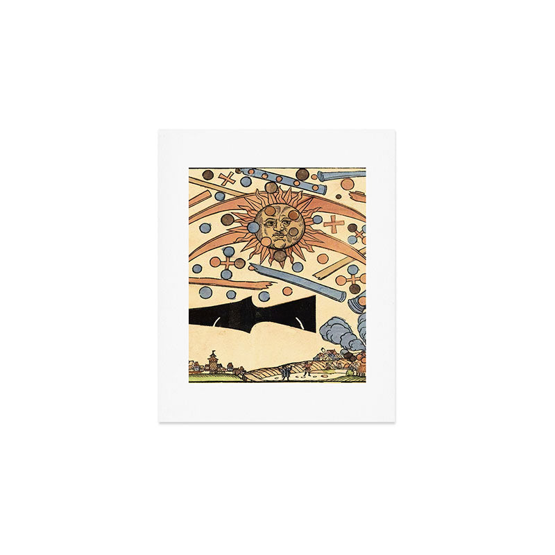 1561 Celestial Phenomenon over Nuremberg Art Print Gallery Image 1