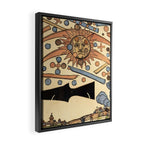 1561 Celestial Phenomenon over Nuremberg Framed Canvas Print Gallery Image 2