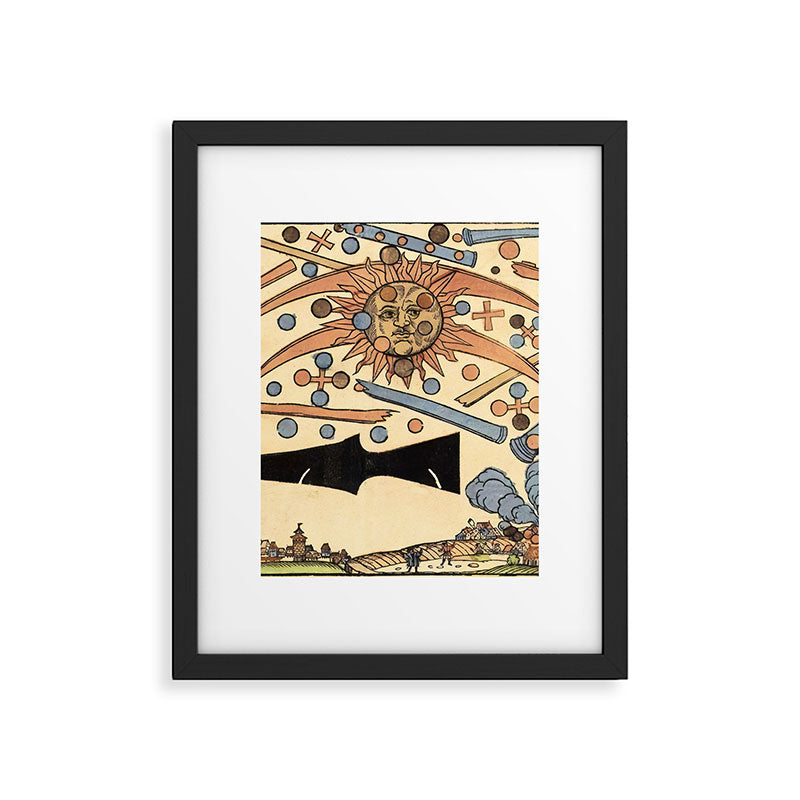 1561 Celestial Phenomenon over Nuremberg Framed Art Print Gallery Image 4