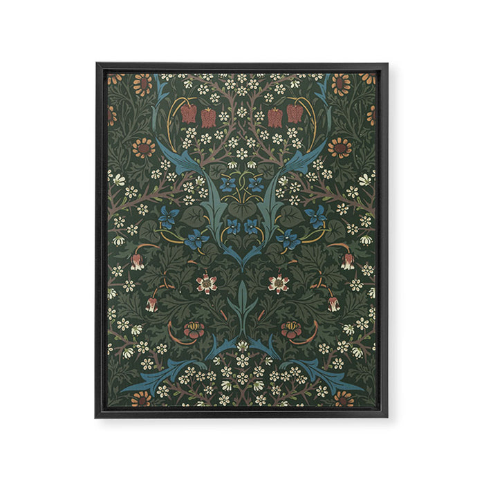 Blackthorn - William Morris Framed Canvas Print Gallery Image 1