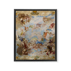 Ceiling Fresco Altenburg Abbey Mural Baroque Painting - The Harmony of Religion and Science Framed Canvas Print Gallery Image 8