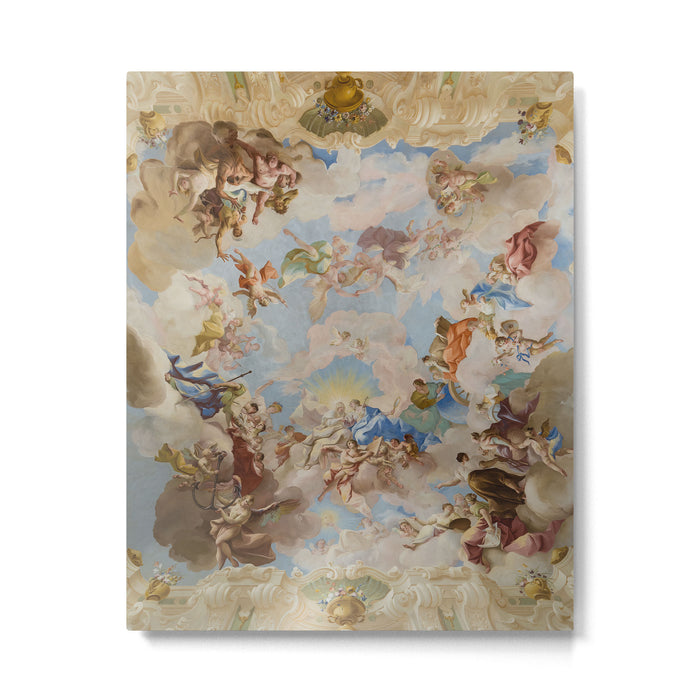 Ceiling Fresco Altenburg Abbey Mural Baroque Painting - The Harmony of Religion and Science Metal Print Gallery Image 1